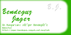 bendeguz jager business card